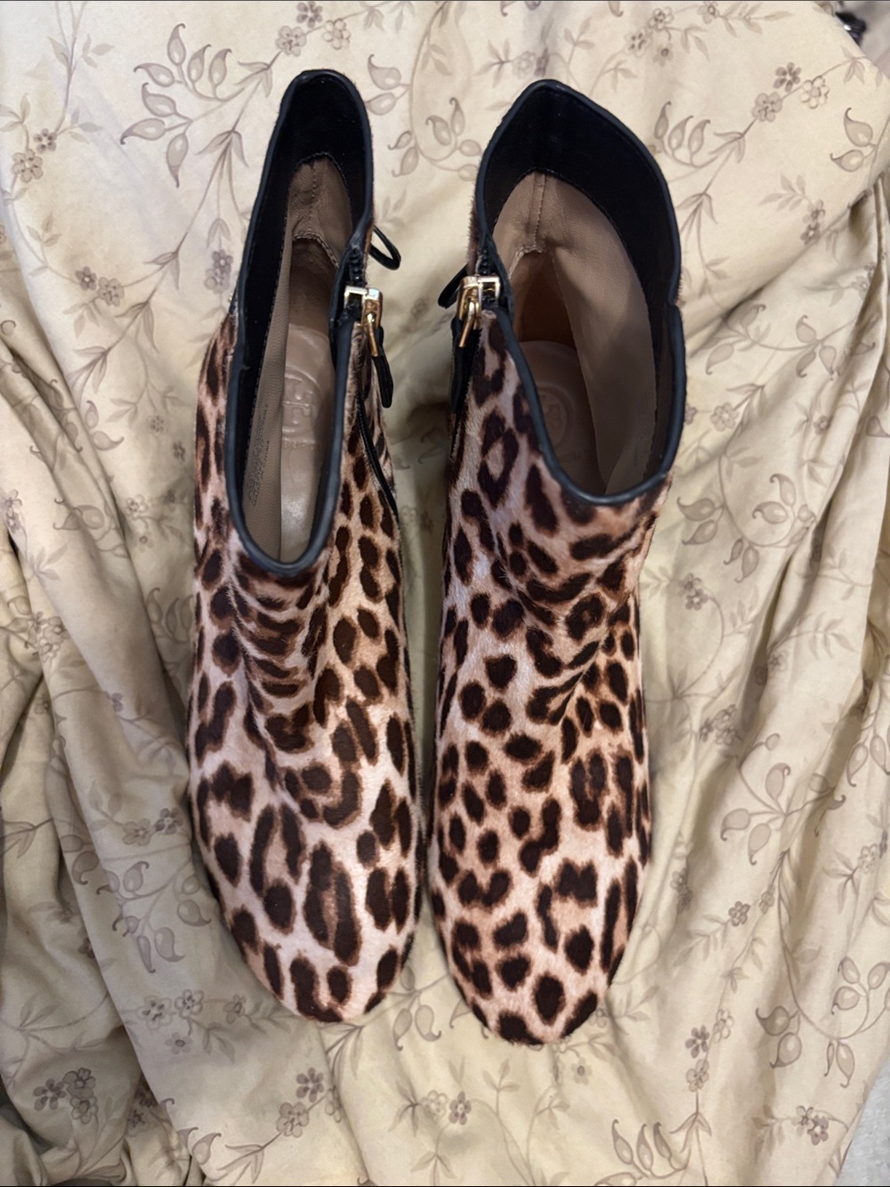 Tory Burch Laila Calf Hair Ankle Booties